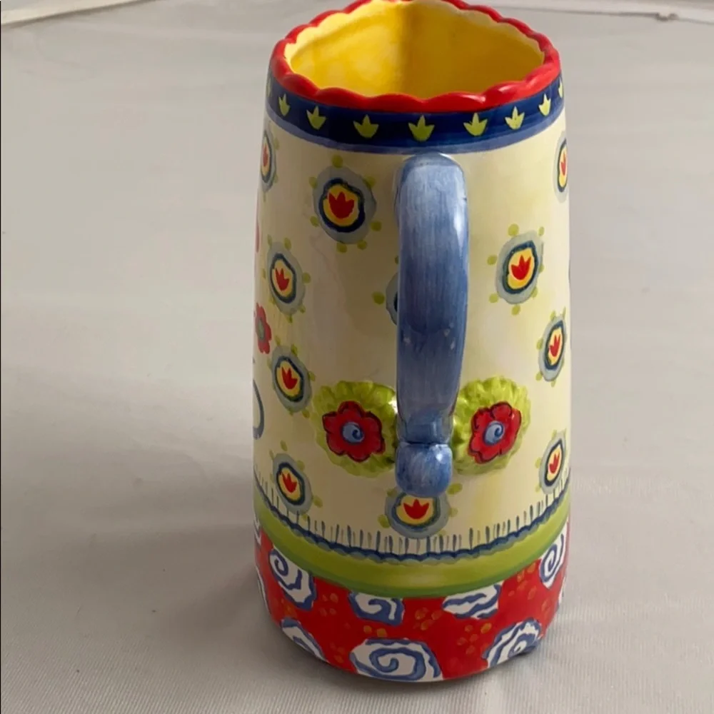 Kimberly Hodges Cupcakes and Cartwheels multicolor pitcher